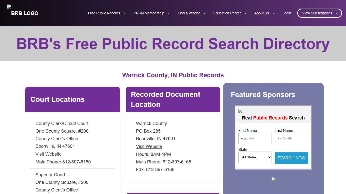 Free Sites County BRB