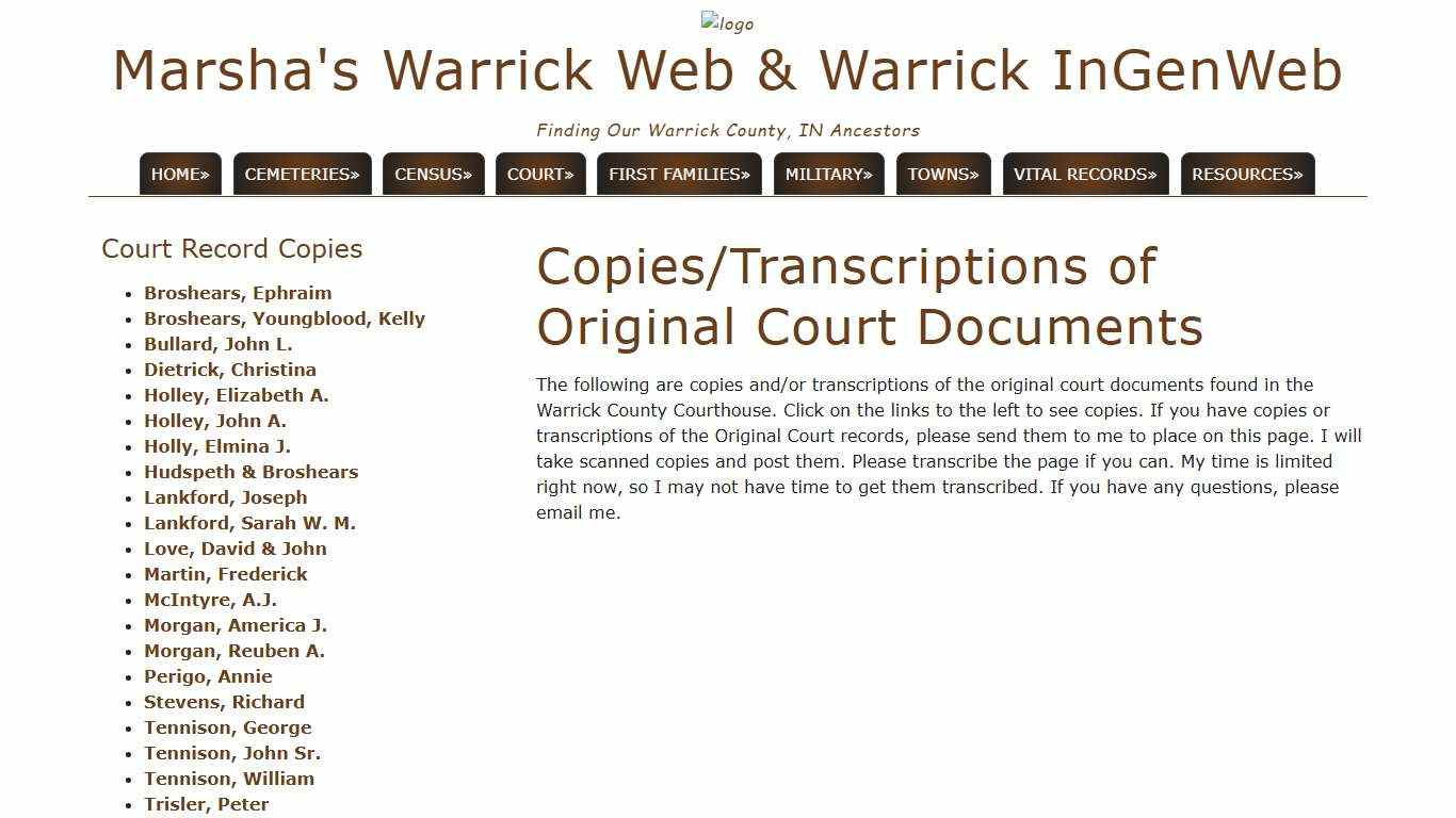 Copies of Court Records